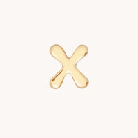 X Initial Click Charm in Solid Gold-Astrid &amp; Miyu
