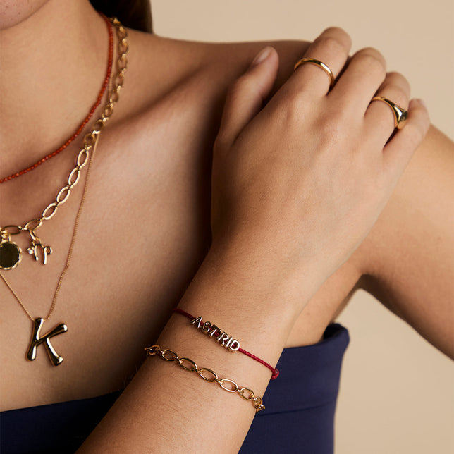Story Strand Bracelet in Red