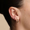Molten Hoops in Solid Gold