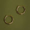 Molten Hoops in Solid Gold