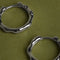 Molten Hoops in Solid White Gold