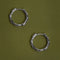 Molten Hoops in Solid White Gold