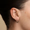 Opal Duo Studs in Solid Gold