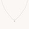 Opal Cluster Pendant in Solid White Gold