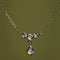 Opal Cluster Pendant in Solid White Gold