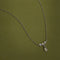 Opal Cluster Pendant in Solid White Gold