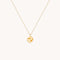 Molten Coin Pendant in Solid Gold