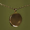 Molten Coin Pendant in Solid Gold