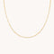 Molten Bar Chain Necklace in Solid Gold