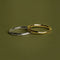 Molten Band Ring in Solid White Gold