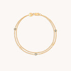 Opal Charm Double Bracelet in Gold-Astrid &amp; Miyu