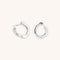 Molten Orbit Small Hoops in Silver-Astrid &amp; Miyu