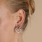 Molten Orbit Small Hoops in Silver