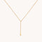 Molten Charm Lariat Necklace in Gold-Astrid &amp; Miyu