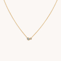Opal Bezel Pendant Necklace in Gold-Astrid & Miyu