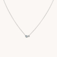 Opal Bezel Pendant Necklace in Silver-Astrid &amp; Miyu