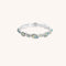 Opal Pear Band Ring in Silver-Astrid &amp; Miyu