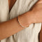 Molten Bangle in Gold