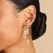 Molten Illusion Ear Cuff in Silver