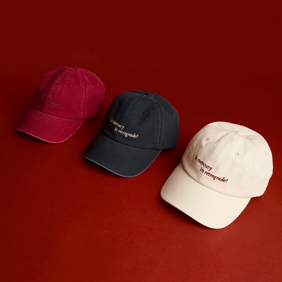 Mercury in Retrograde Cap in Pearl Blush-Astrid &amp; Miyu