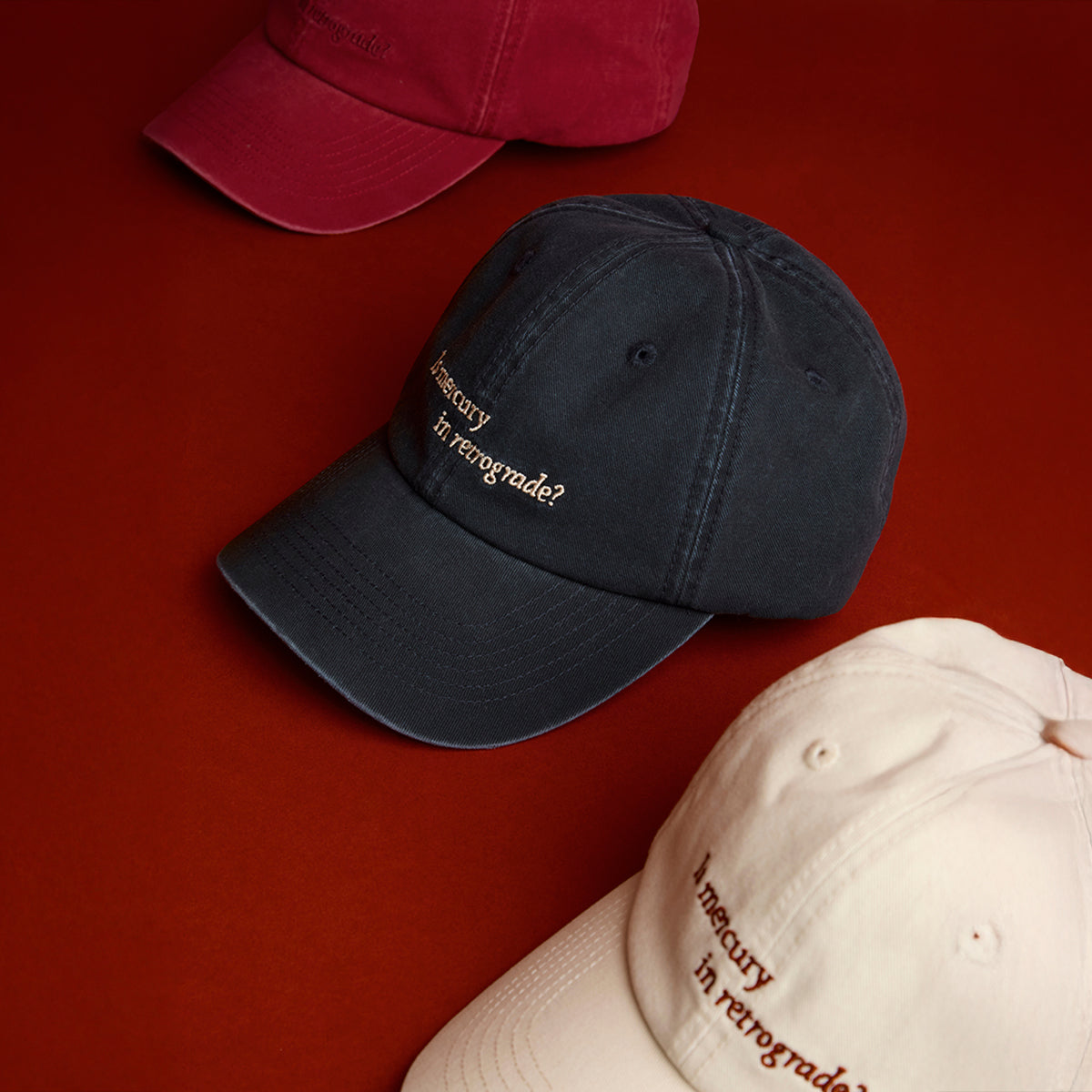 Mercury in Retrograde Cap in Dark Blue-Astrid &amp; Miyu