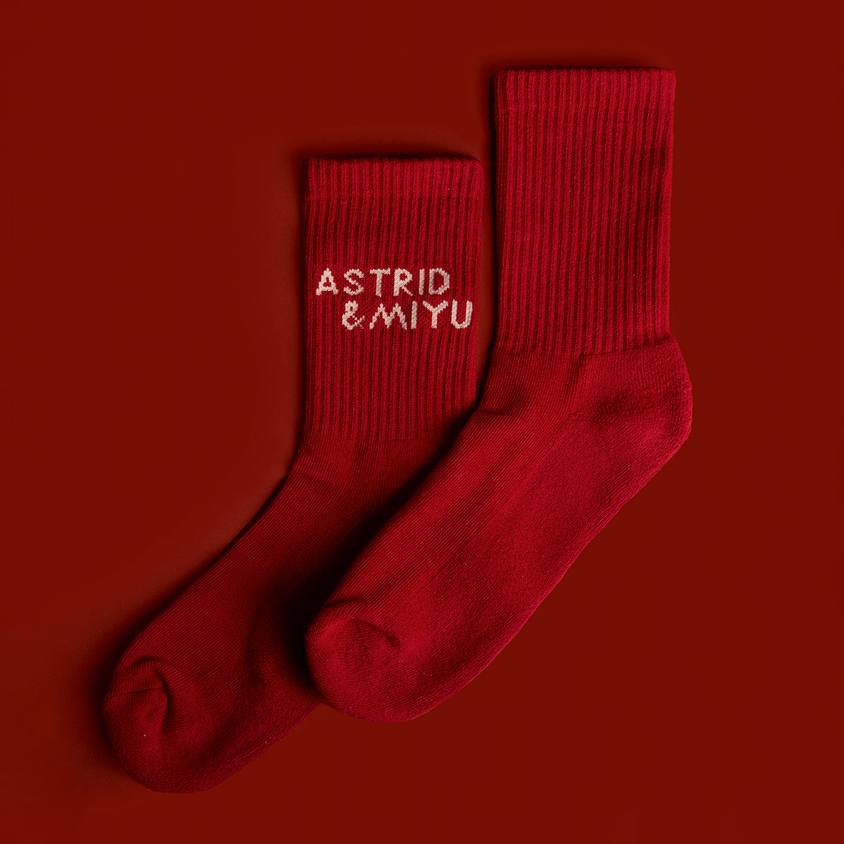 Festive Socks in Red-Astrid &amp; Miyu