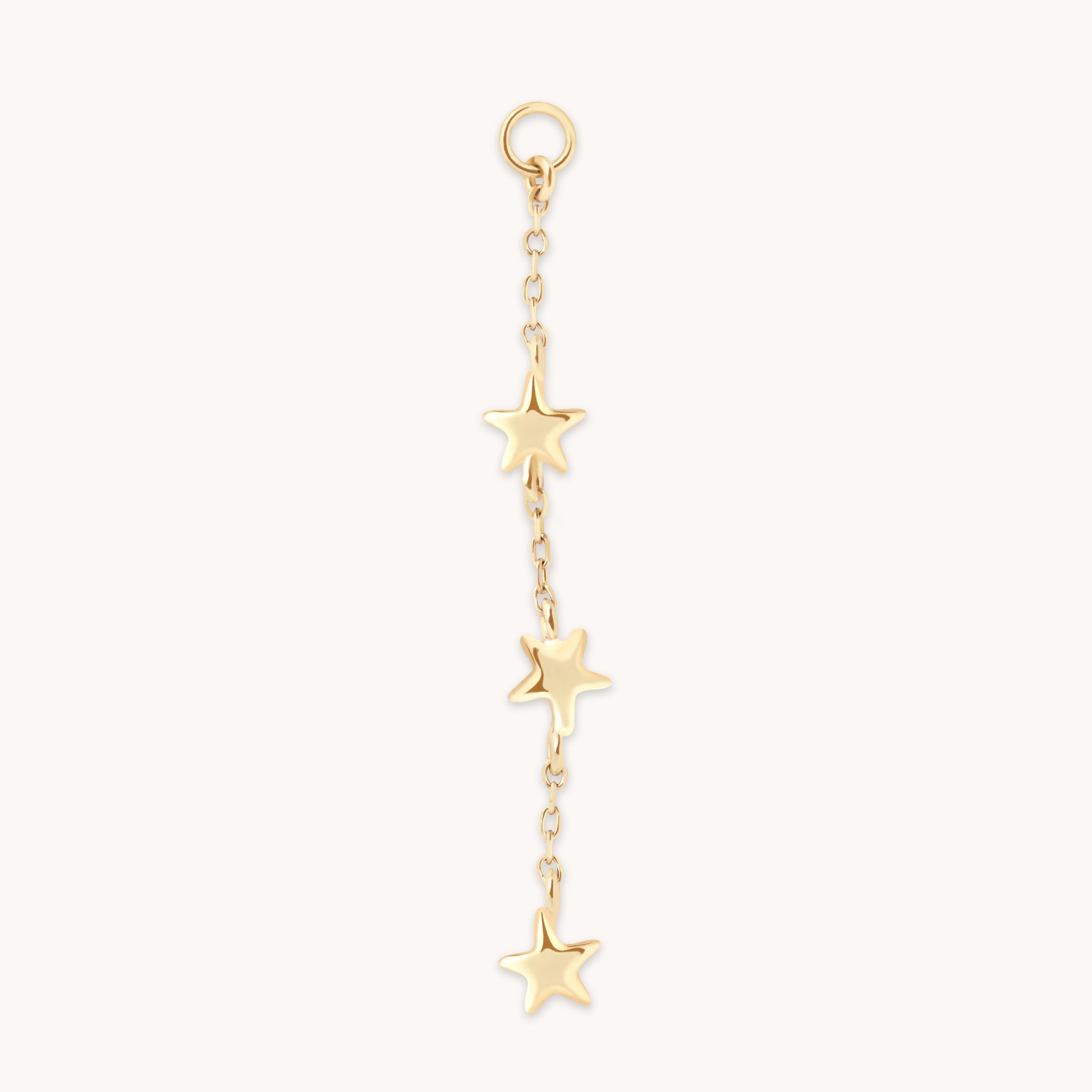 Multi Star Piercing Chain in Solid Gold-Astrid &amp; Miyu