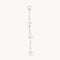 Multi Star Piercing Chain in Solid White Gold-Astrid &amp; Miyu