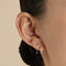 Star Small Piercing Stud in Solid White Gold-Astrid &amp; Miyu