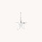 Star Charm 9k White Gold