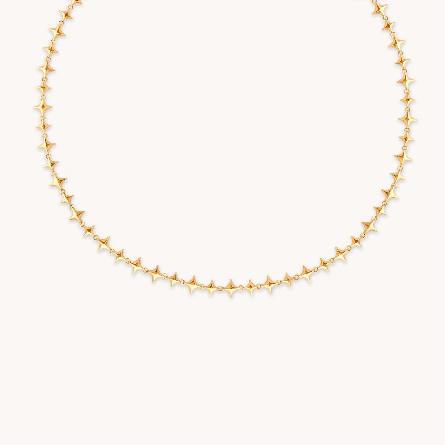 Cosmic Star Chain Necklace in Gold