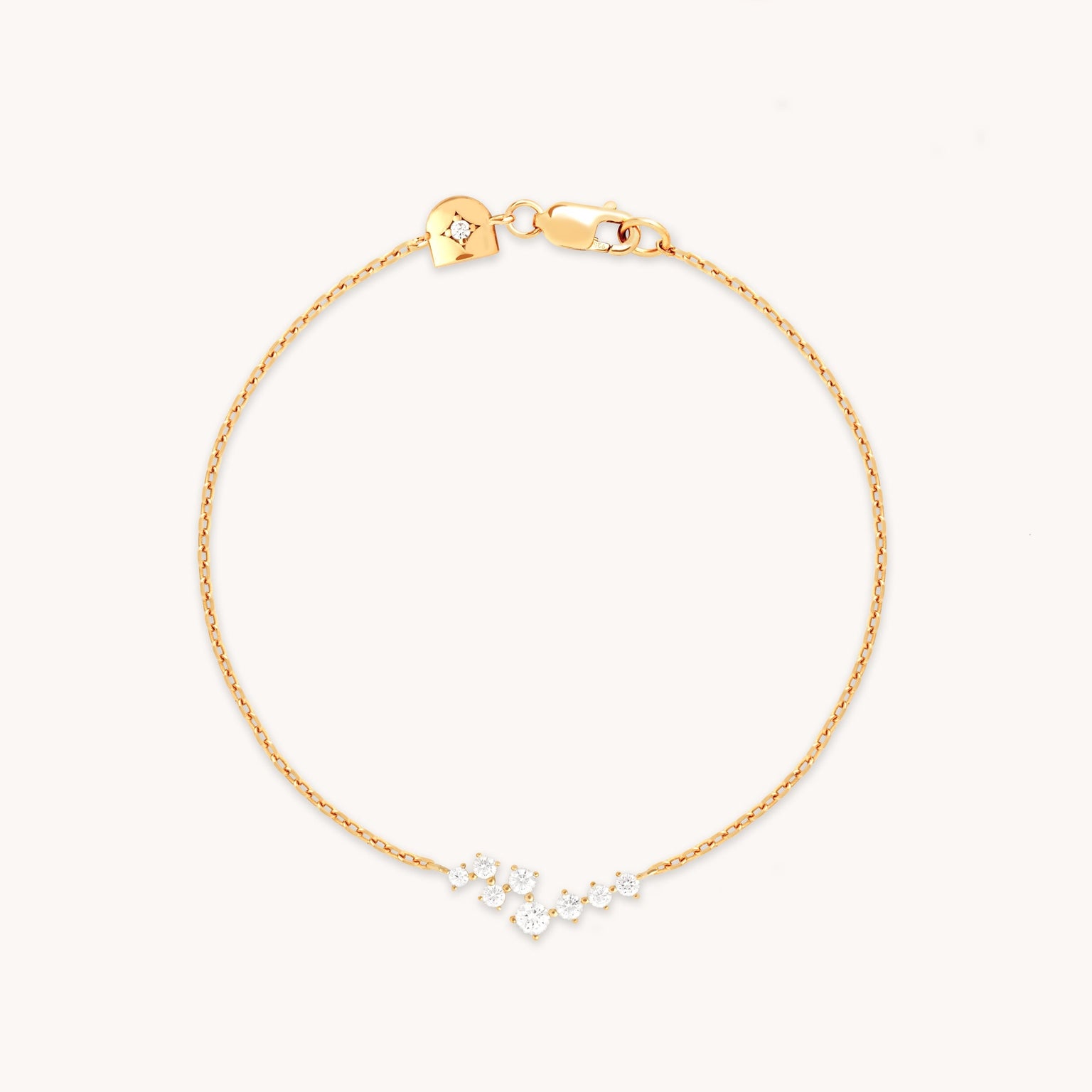 Crystal Scatter Bracelet in Gold