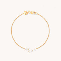 Crystal Scatter Bracelet in Gold