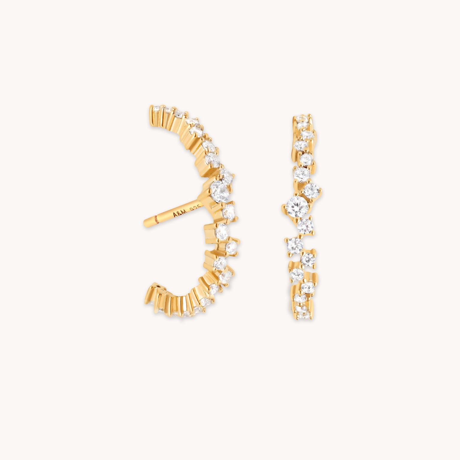 Orbit Crystal Studs in Gold-Astrid &amp; Miyu