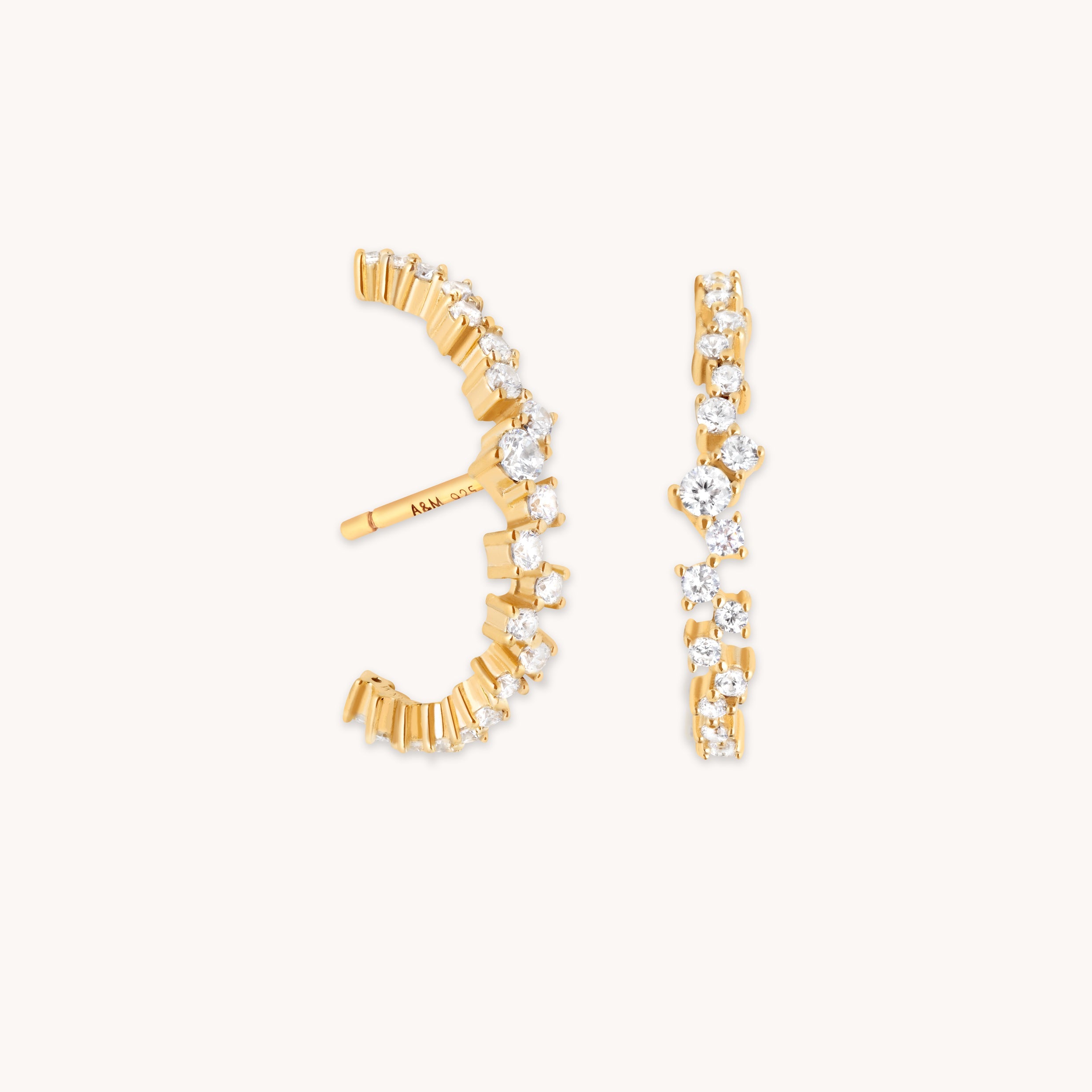 Orbit Crystal Studs in Gold-Astrid &amp; Miyu