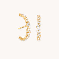 Orbit Crystal Studs in Gold