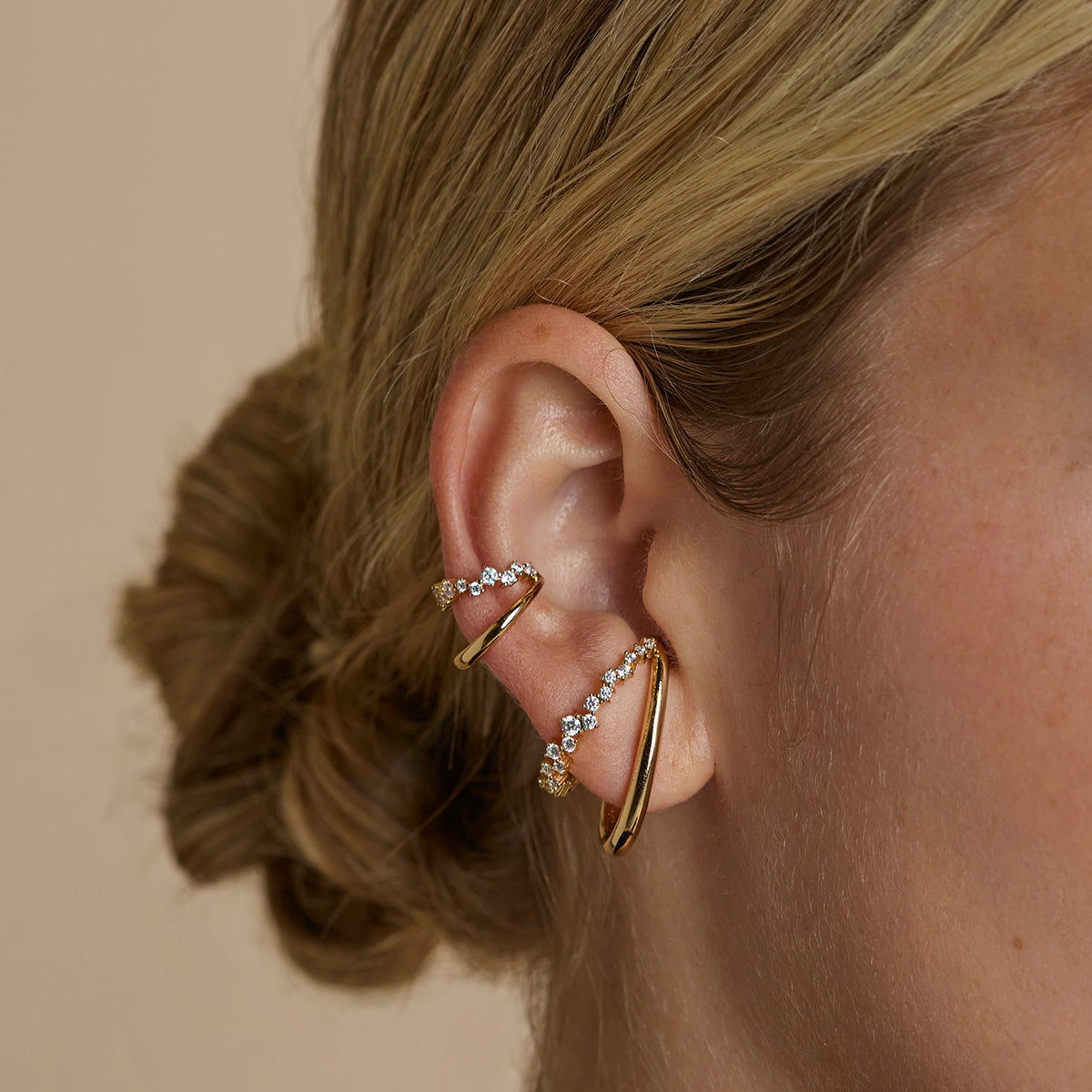 Orbit Crystal Studs in Gold-Astrid &amp; Miyu