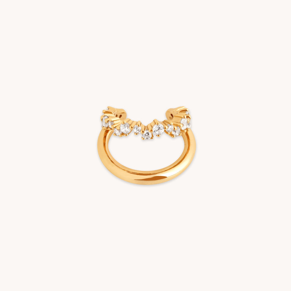 Illusion Spiral Ear Cuff in Gold