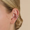 Illusion Spiral Ear Cuff in Silver