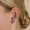 Illusion Spiral Ear Cuff in Silver