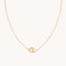 Orbit Crystal Pendant Necklace in Gold