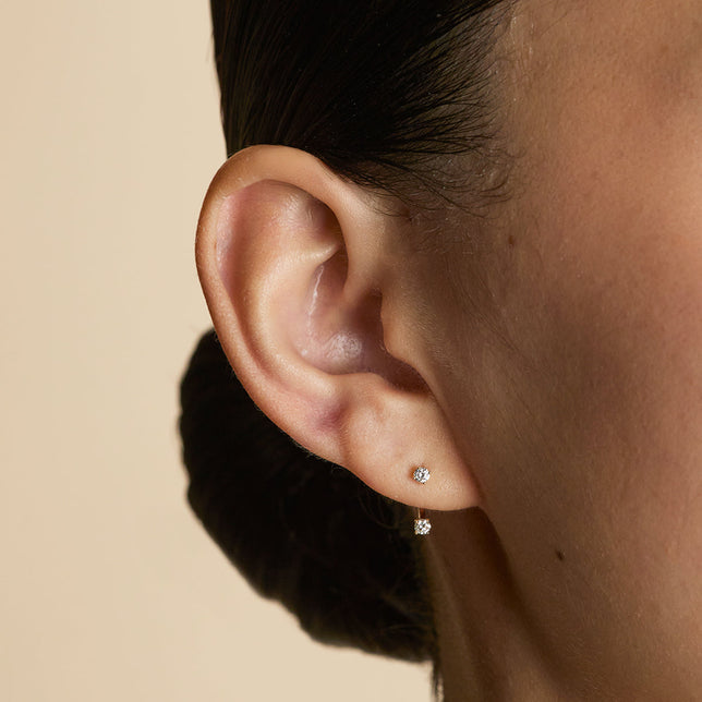 Diamond Ear Jacket in Solid Gold-Astrid & Miyu