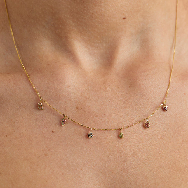 Peach Charm 9k Gold