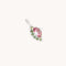 Watermelon Charm 9k White Gold
