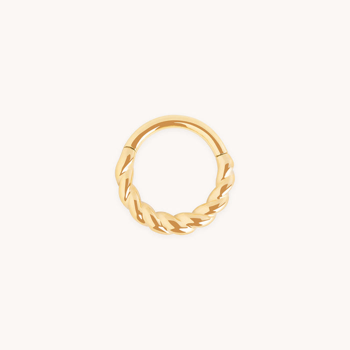 Rope Daith Ring in Solid Gold-Astrid &amp; Miyu