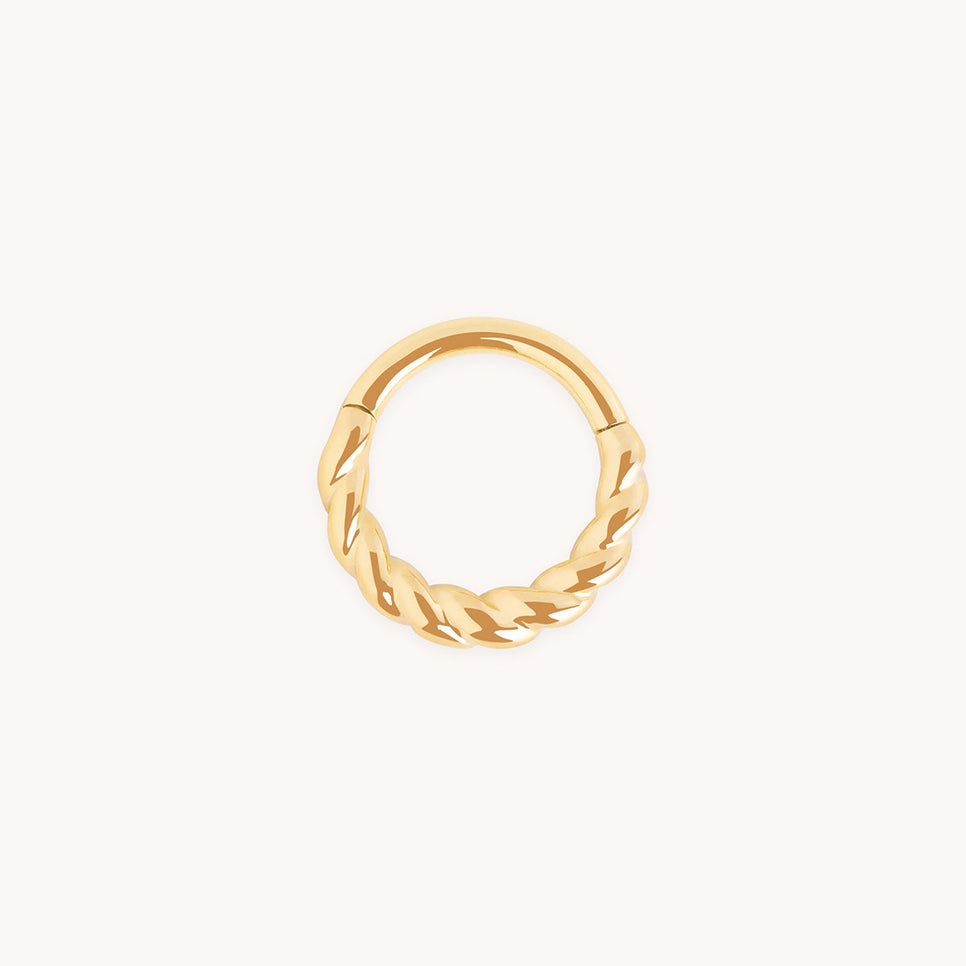 Rope Daith Ring in Solid Gold-Astrid &amp; Miyu
