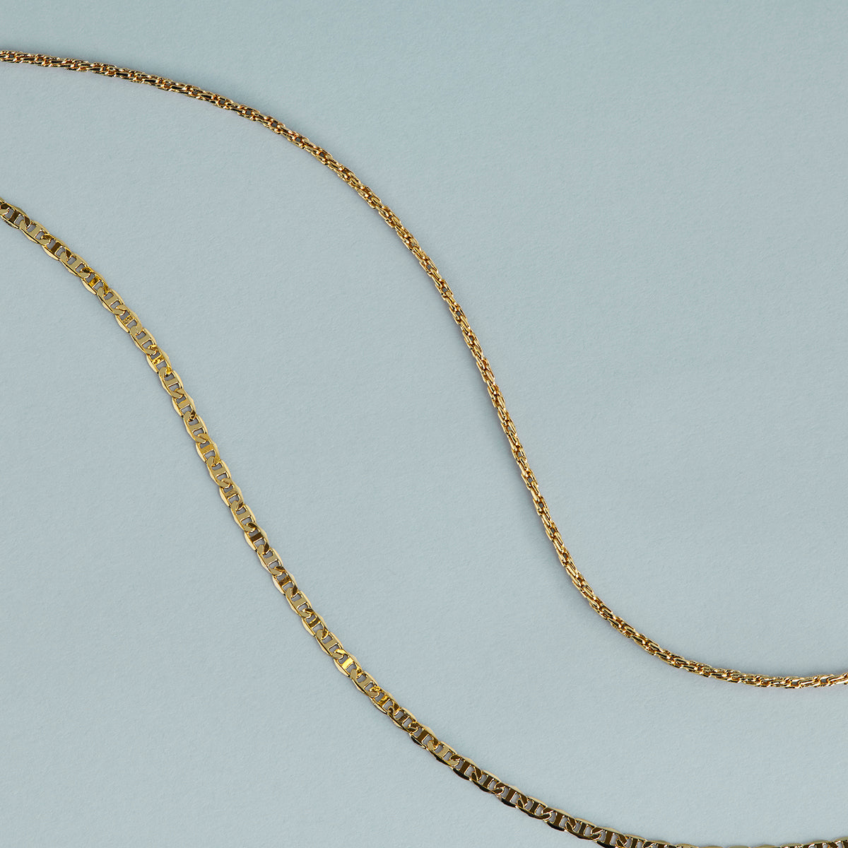 Illusion Double Chain Bracelet in Gold