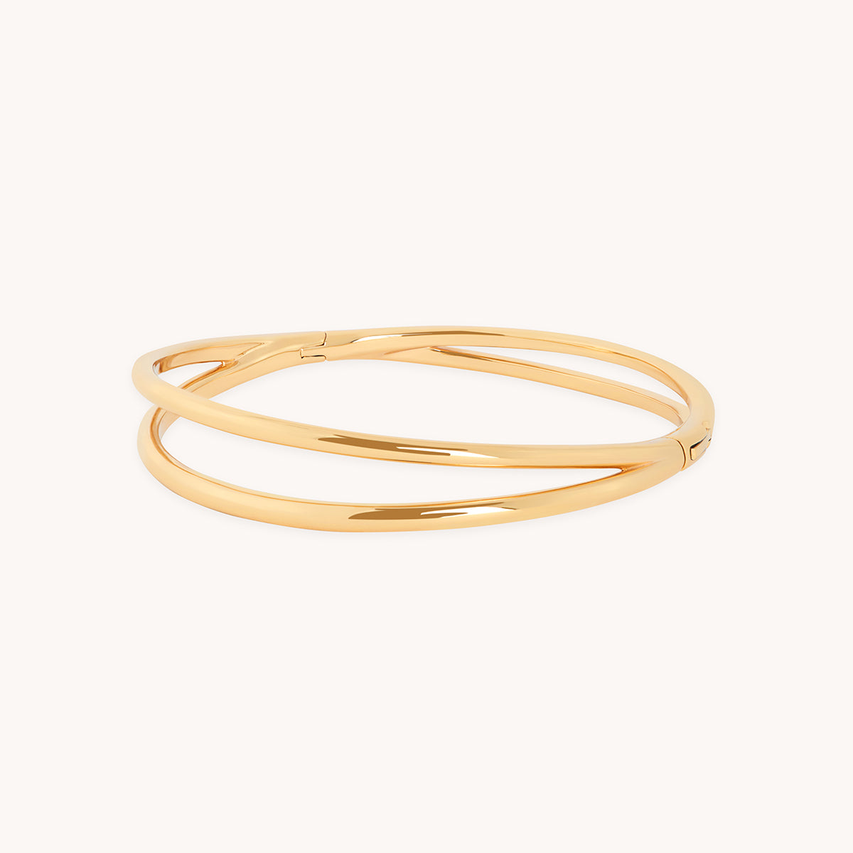 Crossover Illusion Bangle in Gold