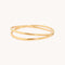 Crossover Illusion Bangle in Gold