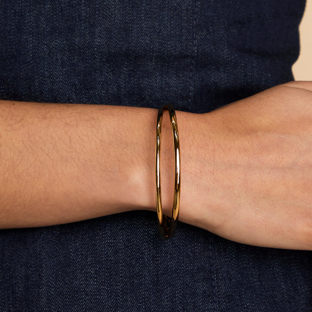 Crossover Illusion Bangle in Gold